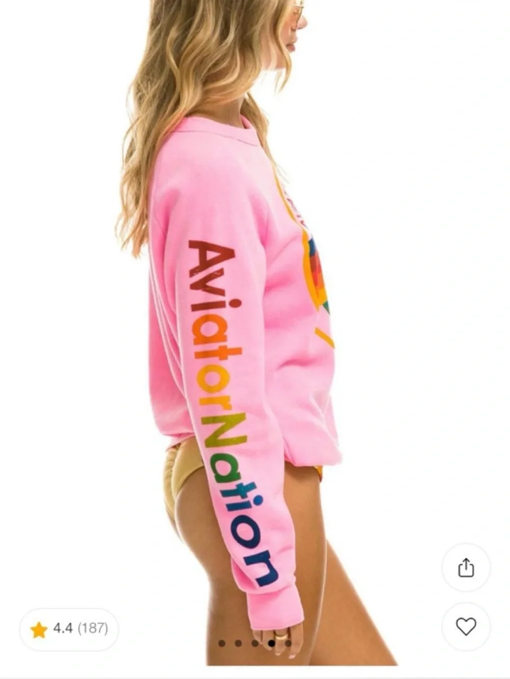 Pink Aviator Nation Crewneck - Picture 2 of 2